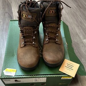 Danner Brown Leather Men's Work Boots with DCS Comfort System